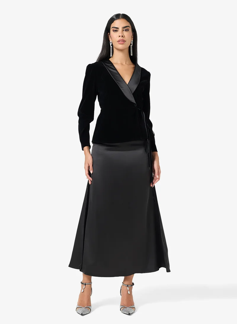 Khizana Peplum Top & Skirt Set