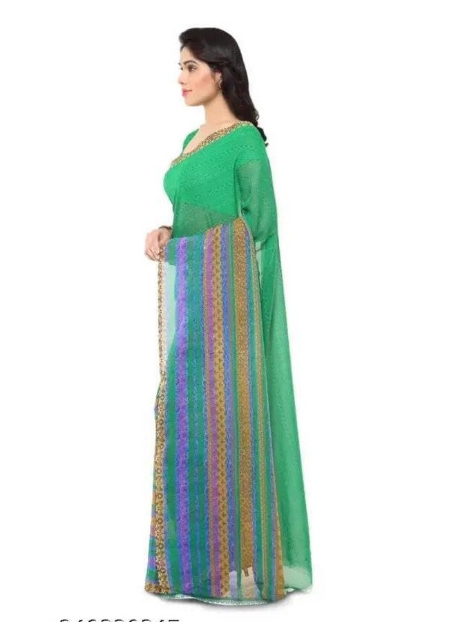 Trendy Lightweight Georgette Saree with Chiffon Touch and Wedding Print  - Image 3