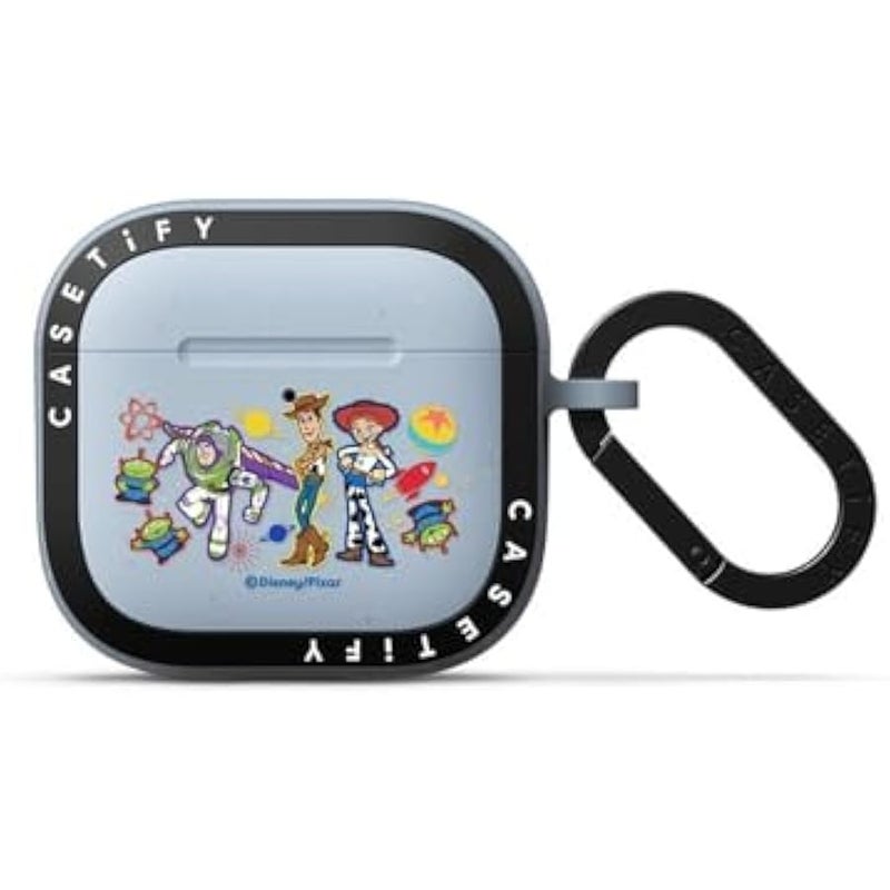 Casetify Bounce AirPods 4 Case with Ring 【Toy Story Colab】 - Toy Story Stickermania - Sky Blue - Image 1
