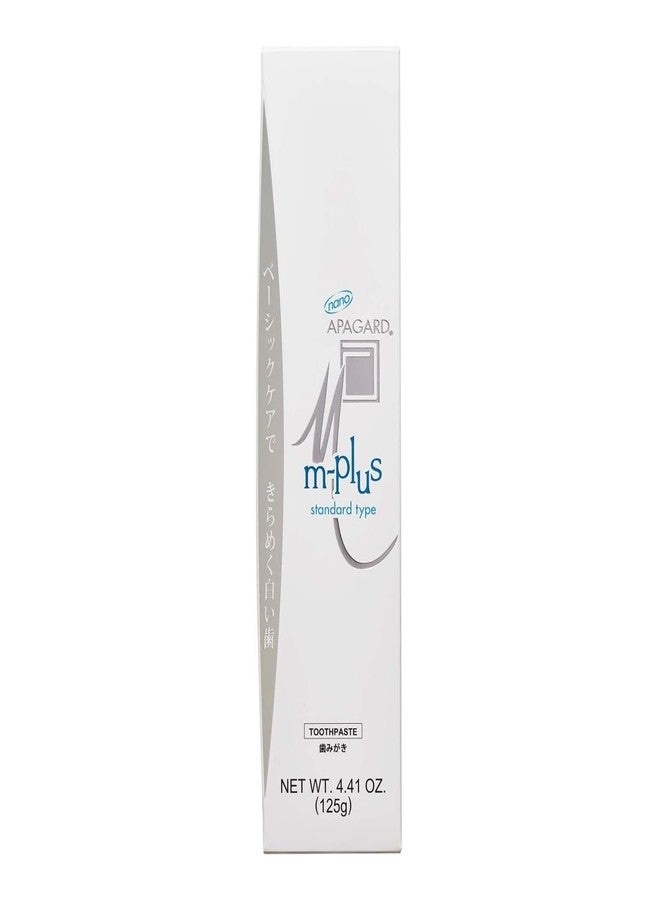 APAGARD® M-Plus, Sangi's Nano-Hydroxyapatite Toothpaste for Naturally Whiter Teeth, No Fluoride, for Family use, 125g / 4.4 oz, Mild Mint Flavor, Pack of 2 - Image 3