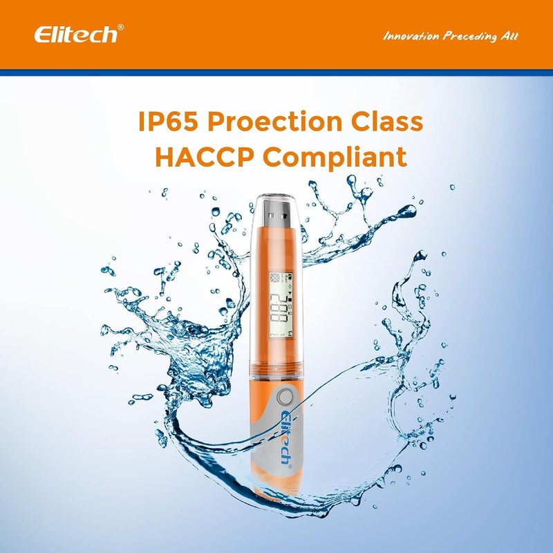 Elitech RC-51H USB Temperature Data Logger Reusable Digital Recorder Medical Refrigerator Thermometer Programmable Monitor 32000 Points High Accuracy - Image 4