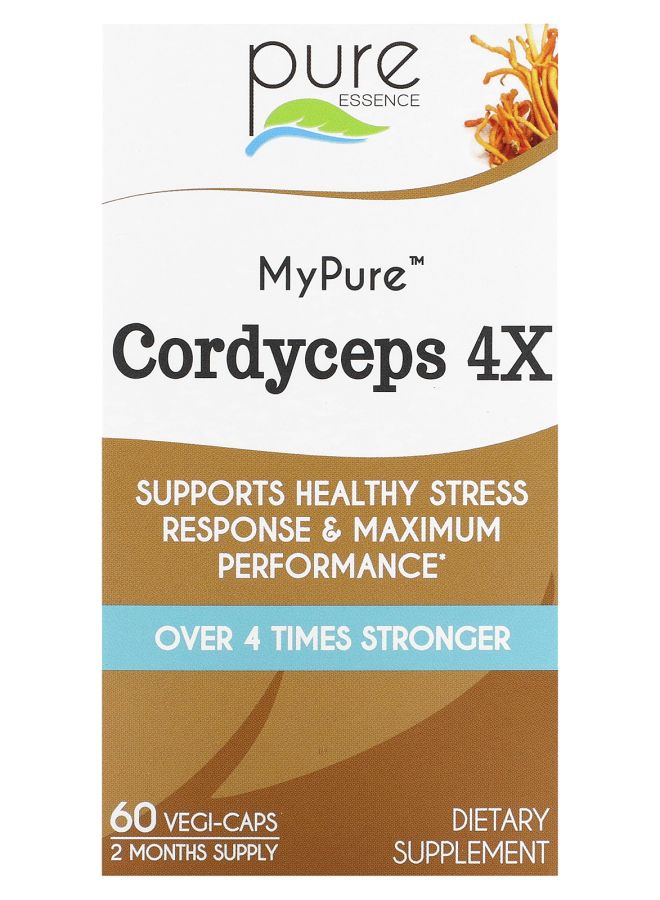 Pure Essence MyPure Cordyceps 4X 60 Vegi-Caps