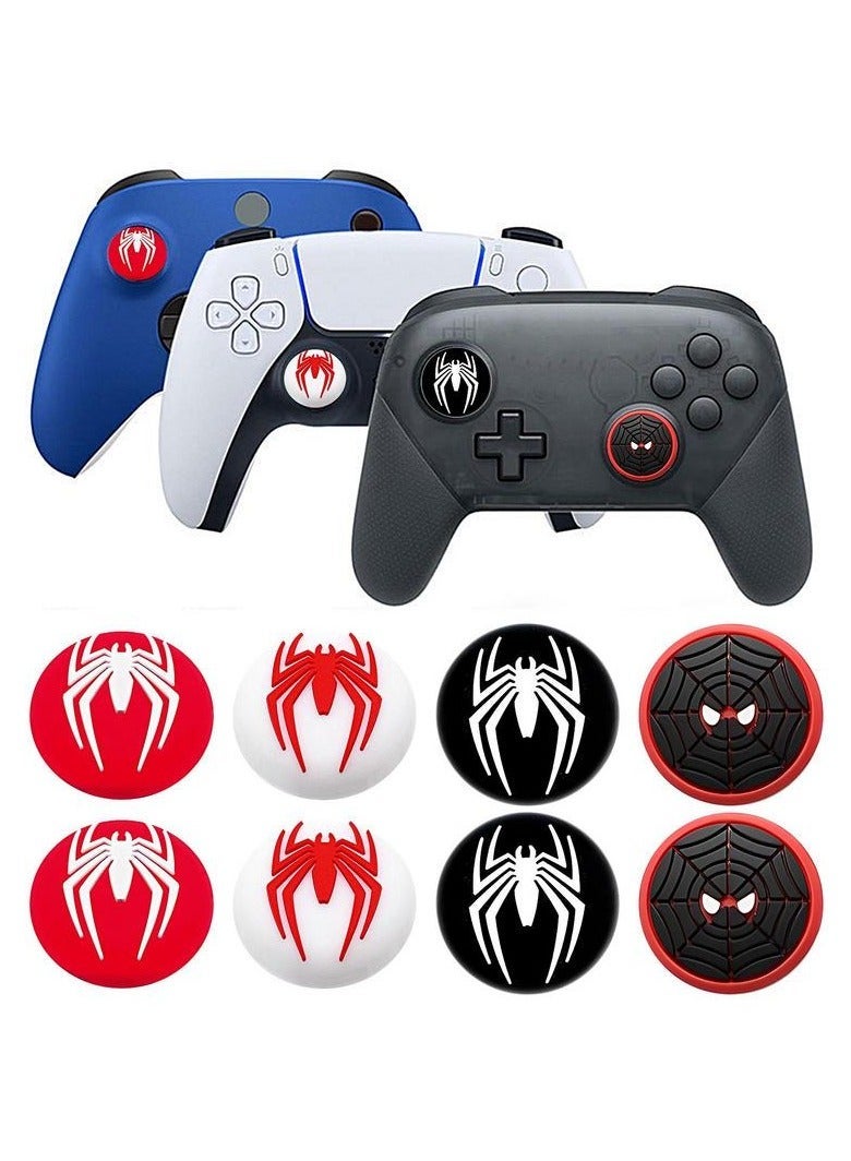 شابية 8 قطع من غطاء قبضة الإبهام من السيليكون لجهاز بلاي ستيشن 5 PS4 X box Series XS ملحقات وحدة تحكم عصا التحكم في الألعاب أغطية قبضة عصا التحكم - Image 1