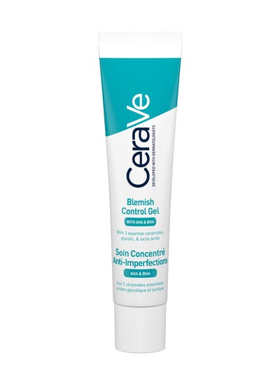 CeraVe Blemish Control Gel Facial Moisturiser For Acne & Blemishes with Glycolic Acid and Lactic Acid AHA/BHA