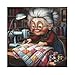 Larkipuzz Vintage Grandma Sewing Machine Puzzles for Adults 1000 Pieces Colorful Quilt Knitting Jigsaw Puzzle Difficult Family Art Puzzles - Image 4