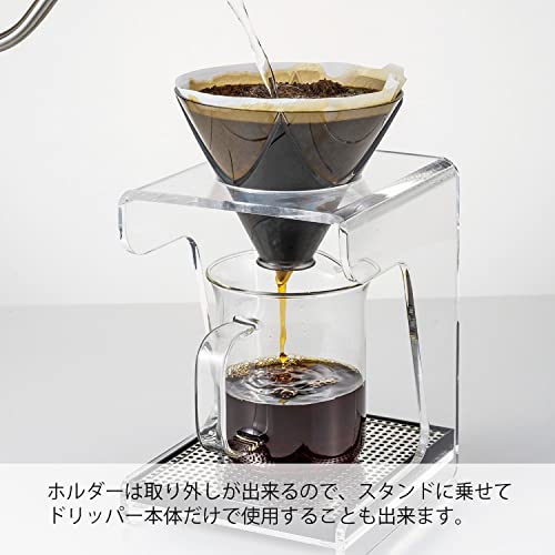 Hario V60 "Mugen" Plastic Coffee Dripper, Size 02, Clear Black - Image 5
