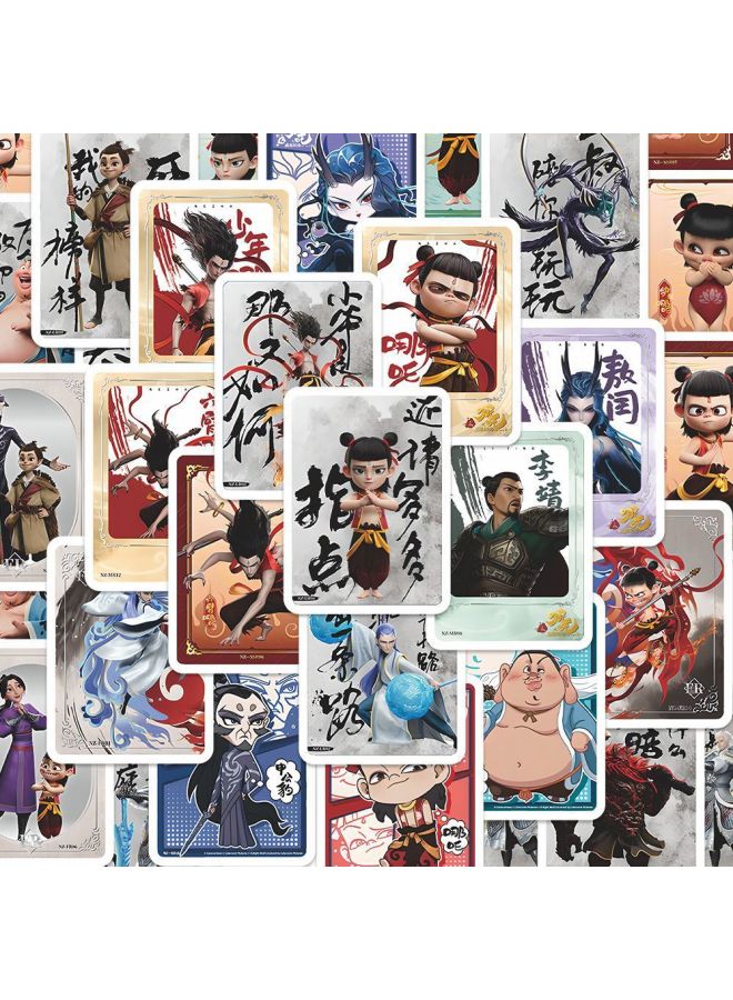 What Is The Surrounding Mobile Phone Case, Little Magic Boy Movie Sticker 02, Waterproof, What Is The IPad Sea Card Sticker 16-Colour: Loss-making Sale, No Duplication - 80 Nezha Photo Cards + Blind Box  - Image 5