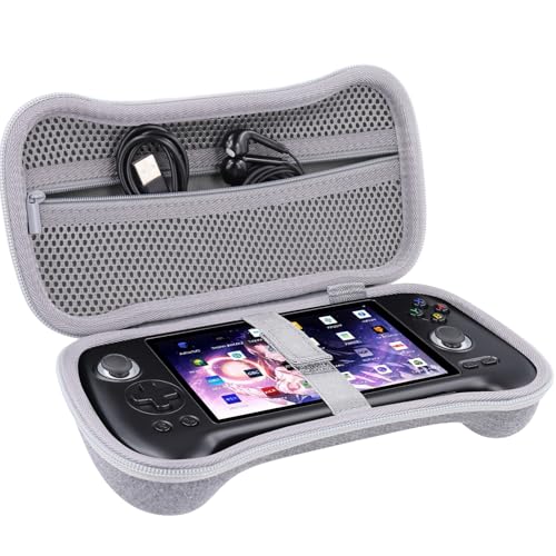 khanka Hard Travel Case Replacement for Anbernic RG556 Retro Handheld Game Console,Case Only. (Grey) - Image 5