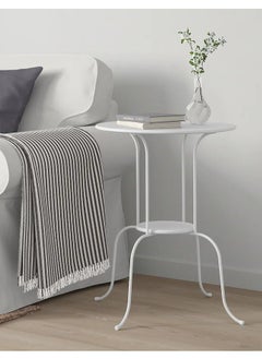 ALMUFARREJ Round metal tea and coffee table, white  - Image 5