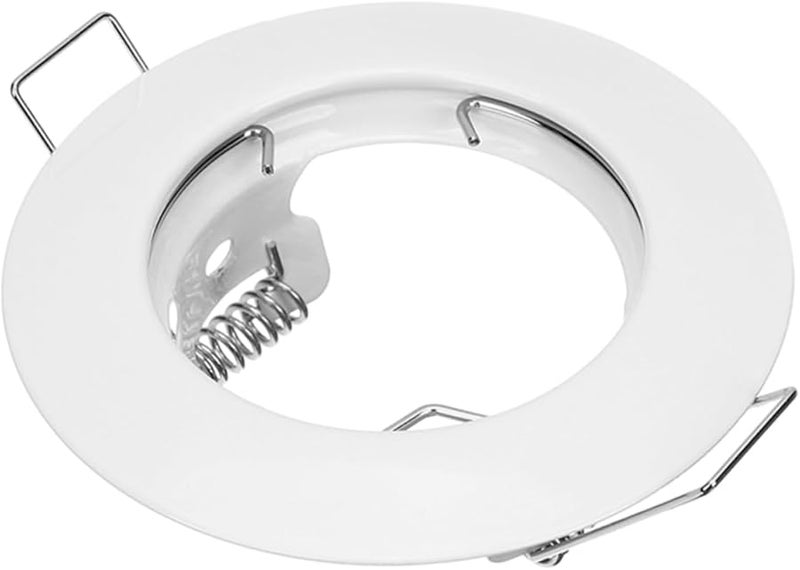 White Recessed Light Trim Ring Cover Easy Installation Compatible with LED Spotlights - Image 1