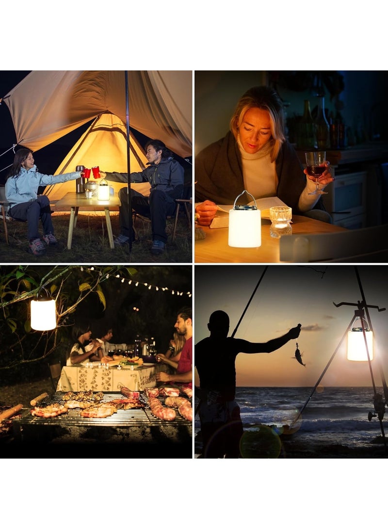 Arabest Camping Lantern Rechargeable, 2000mAh Camping Lights Lamp, 3000K Warm Light, Brightness Adjustable 3 Light Modes,10+ Hrs Runtime Waterproof Tent Light for Camping, Emergency, Power Cuts - Image 3