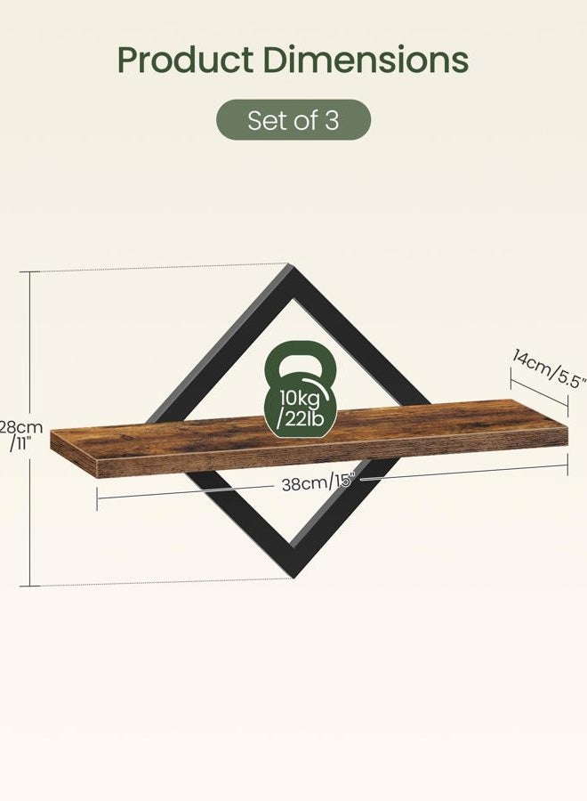 CHOEZON DTBJ03P3BF Hanging Wall Shelves - Image 2