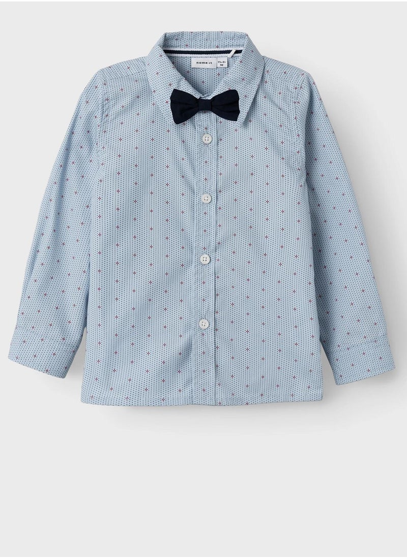 NAME IT - Kids Regular Fit Shirt With Bowtie - Image 1