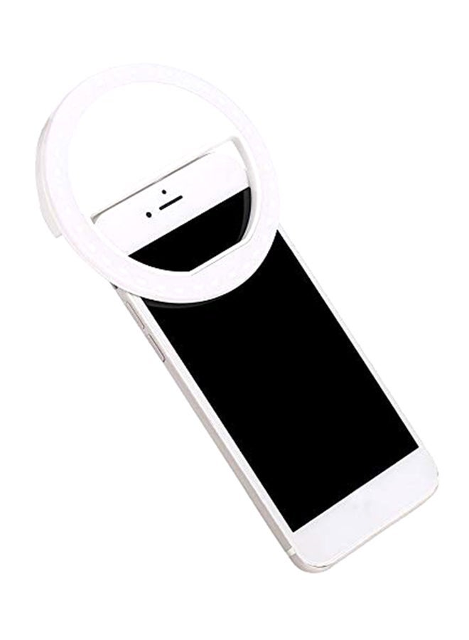 SG-11 Mini Rechargeable Phone LED Selfie Lamp Ring Light White  - Image 2