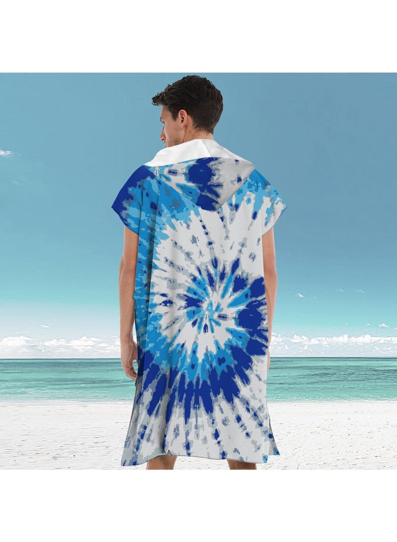 general 110*75CM Microfiber Hooded Poncho Beach Quick Drying Bathrobe Poncho - Image 1