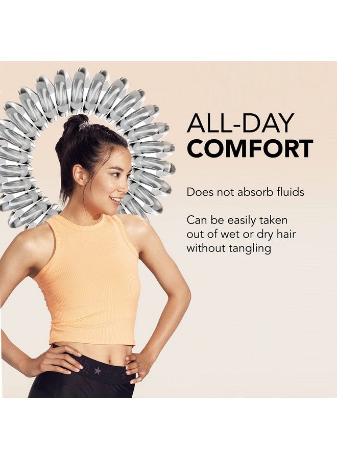 invisibobble Power Traceless Spiral Hair Ties 5 Pack Crystal Clear Strong Elastic Grip Coil Hair Accessories For Active Women No Kink Non Soaking Gentle For Girls Teens And Thick Hair - Image 4