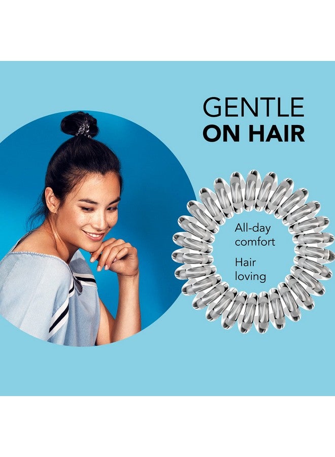 invisibobble Power Traceless Spiral Hair Ties 5 Pack Crystal Clear Strong Elastic Grip Coil Hair Accessories For Active Women No Kink Non Soaking Gentle For Girls Teens And Thick Hair - Image 5