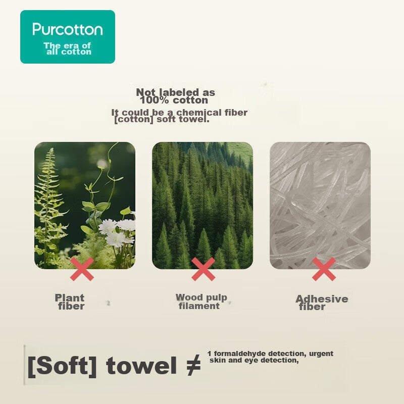 JD Jing Zao PurCotton Extra Large And Thick Baby Cotton Soft Towels, 100% Cotton, Wet And Dry Use Face Towels, 70 Sheets  1 Pack - Image 4