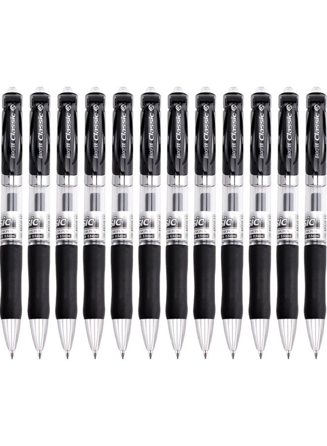 Baoke A35 0.5Mm Black Retractable Gel Pen, Office Signing Pen, Bullet Tip Pen, 12 Pens/Box - Image 3