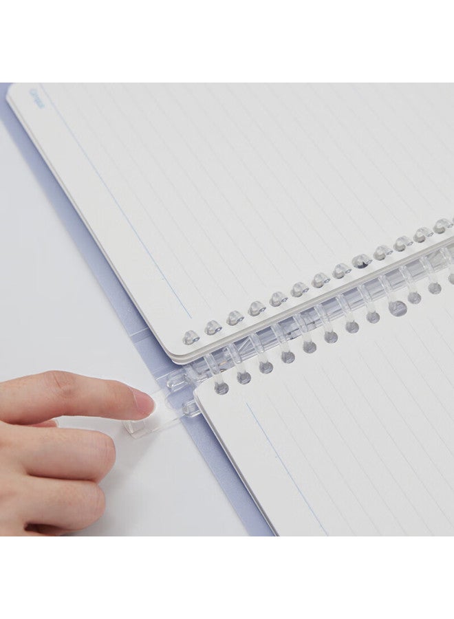 Kokuyo Light Color Cookie Clear Sky A4 Loose-Leaf Notebook Large Capacity With 5 Divider Pages, 40 Lined Inner Pages, Sunset Red Orange Wsg-Ruvp10Ry - Image 3