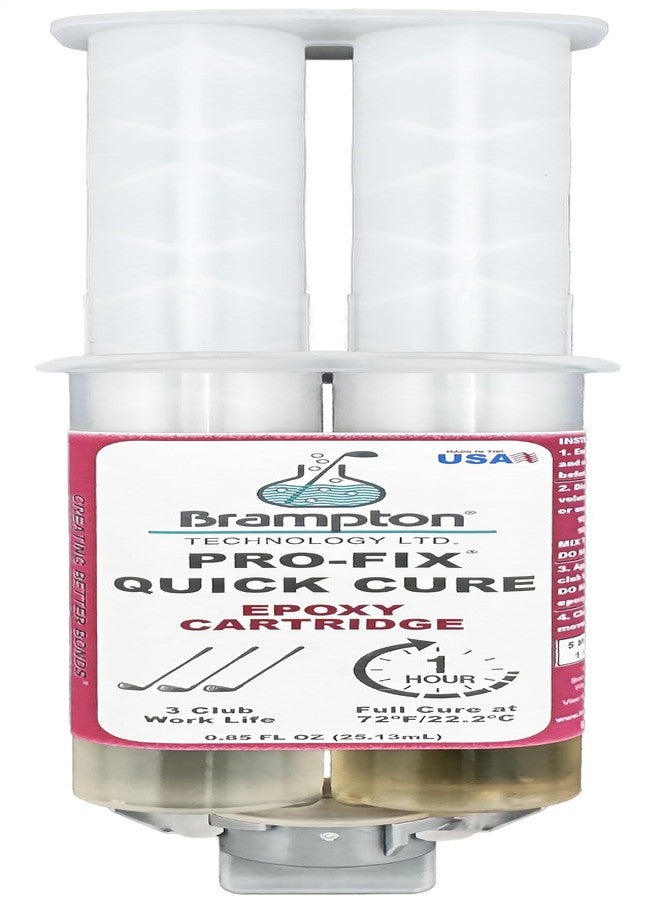 BRAMPTON TECHNOLOGY, LTD. Brampton PRO-FIX Quick Cure Golf Epoxy - 1 Hour Golf Club Repair - Golf Epoxy for All Golf Shafts, Golf Heads, Drivers, Putters, and Irons - Engineered for The Golf Industry (0.85oz) - Image 1