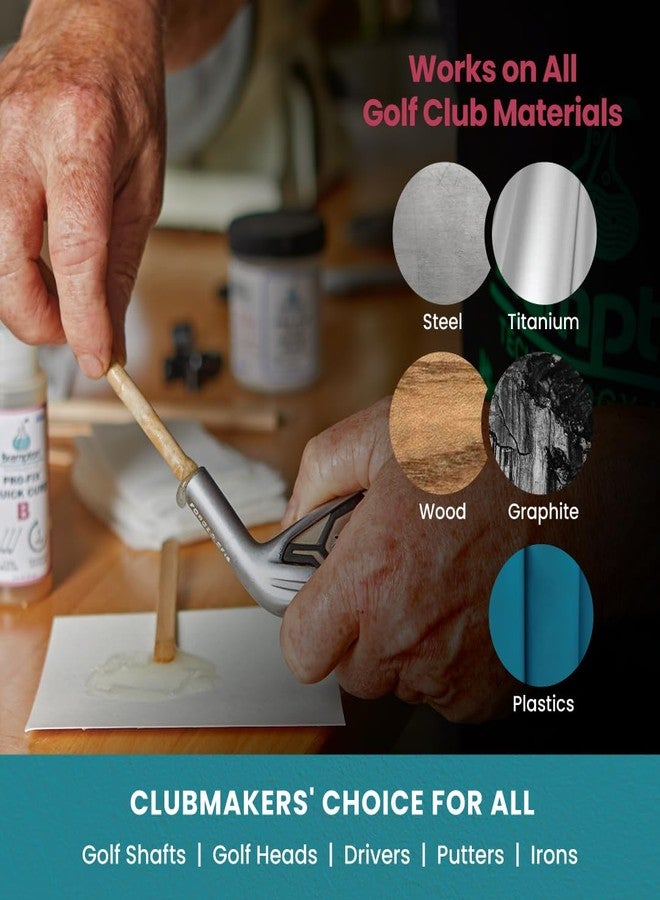 BRAMPTON TECHNOLOGY, LTD. Brampton PRO-FIX Quick Cure Golf Epoxy - 1 Hour Golf Club Repair - Golf Epoxy for All Golf Shafts, Golf Heads, Drivers, Putters, and Irons - Engineered for The Golf Industry (0.85oz) - Image 5