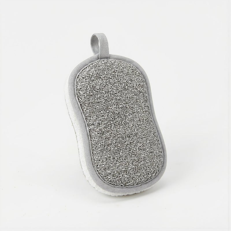 Upgraded Dual Kitchen Scrub Sponge Non Scratch Fast Dry Oil Absorbent Rich Foam 1 Count - Image 5