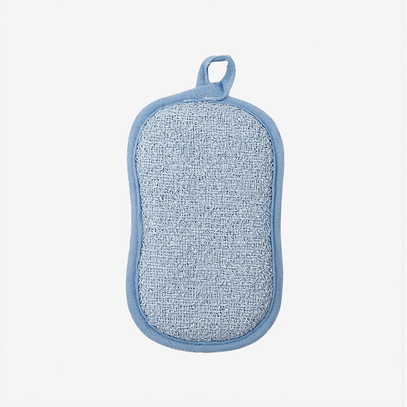 Upgraded Dual Kitchen Scrub Sponge Non Scratch Fast Dry Oil Absorbent Rich Foam 1 Count - Image 4