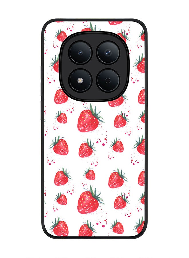 For Xiaomi Redmi Note 15 Pro 5G Case,Slim fit Camera Protection, Shockproof Thin Phone cover  - Dripping Strawberries