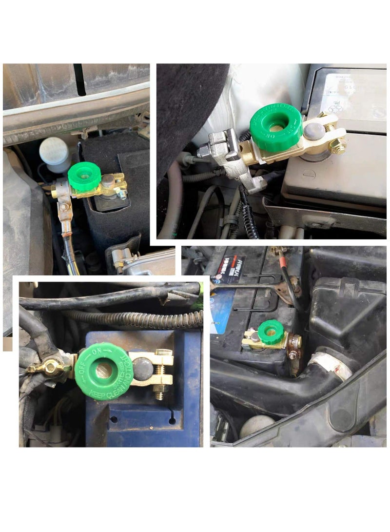 MUNTAQI Marine Battery Disconnect Switch, Quick Disconnect Top Post Isolator Switch for Boats, Cars, Trucks, RVs, Campers, and Tractors - 2 Pack Battery Cut-Off Switches. - Image 5