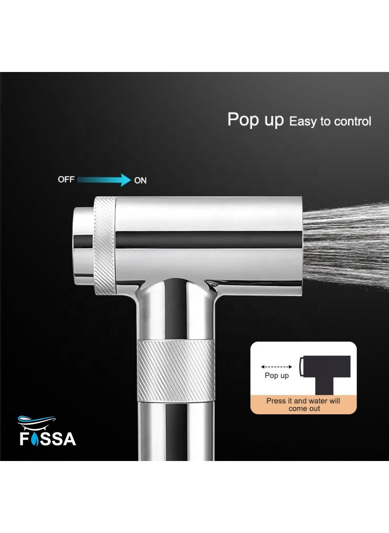 FOSSA Fossa Magnetio Health Faucet with Magnetio Holder/Bidet Sprayer for Toilet and Bathroom (Complete Set)  - Image 3