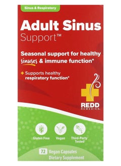 REDD REMEDIES Adult Sinus Support 72 Vegan Capsules 