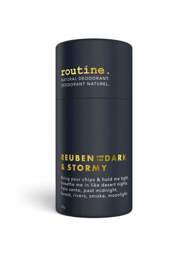 routine ROUTINE Natural Deodorant Stick for Women and Men - 50g | Antiperspirant Deodorant for All Types of Skin | Essential Oil Scented Deodorant |Travel Size Deodorizer - Reuben & The Dark & Stormy  - Image 1