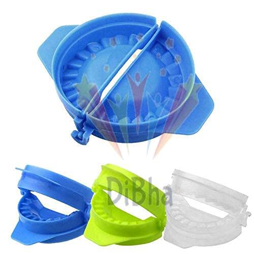 DiBha Plastic Gujiya Maker Mould/Mold/Sancha for Festivals (Set of 4, Multicolor) - Image 1