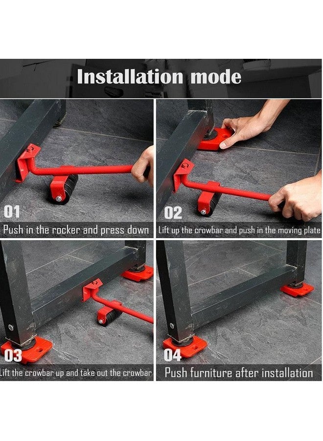 ديلشور مجموعة أدوات نقل الأثاث الثقيلة Dealsure، أدوات نقل الأثاث الدوارة 360 درجة، مجموعة عجلات نقل الأثاث، إعادة تصميم مساحة المعيشة الخاصة بك - Image 4