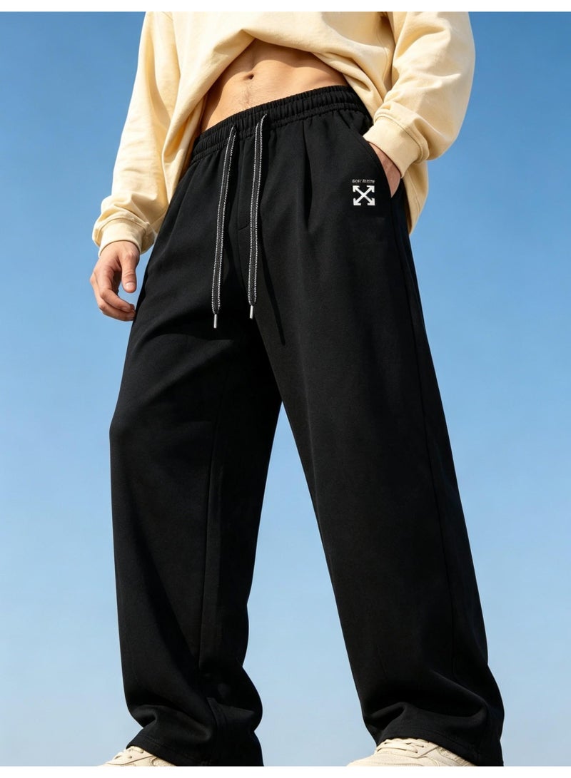 أوف-وايت OFF-WHITE Straight pants for men and women in autumn loose casual sports pants - Image 2