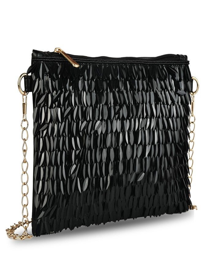 MARKQUES Hand Embellished Sling Bag | Handcrafted Girls Purse with Cross Body Chain. - Image 2