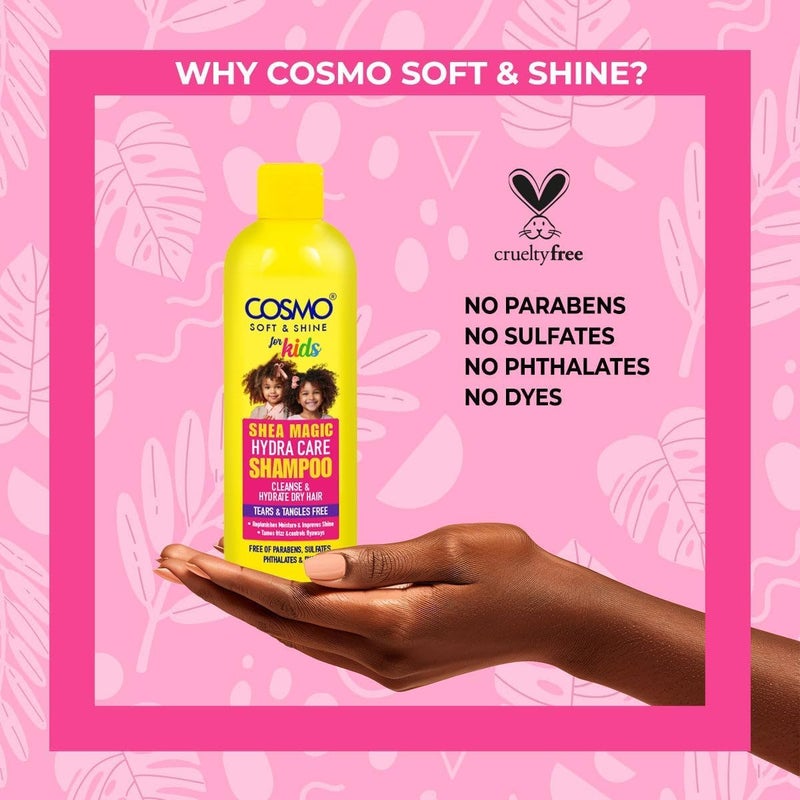 Cosmo Soft & Shine Shea Magic Hydra Care Shampoo for Kids - 480ml - Image 5