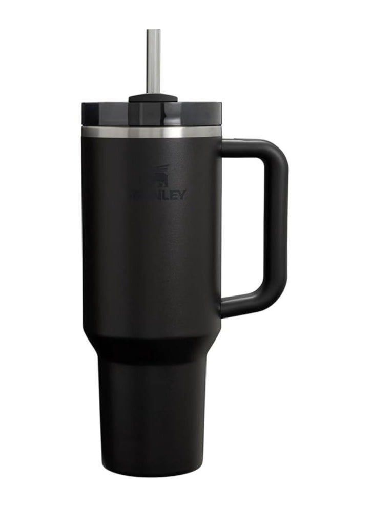 Stanley - Stanley Quencher H2.0 FlowState Stainless Steel Vacuum Insulated Tumbler, 1.18 L, with Lid and Straw (Black) - Image 1