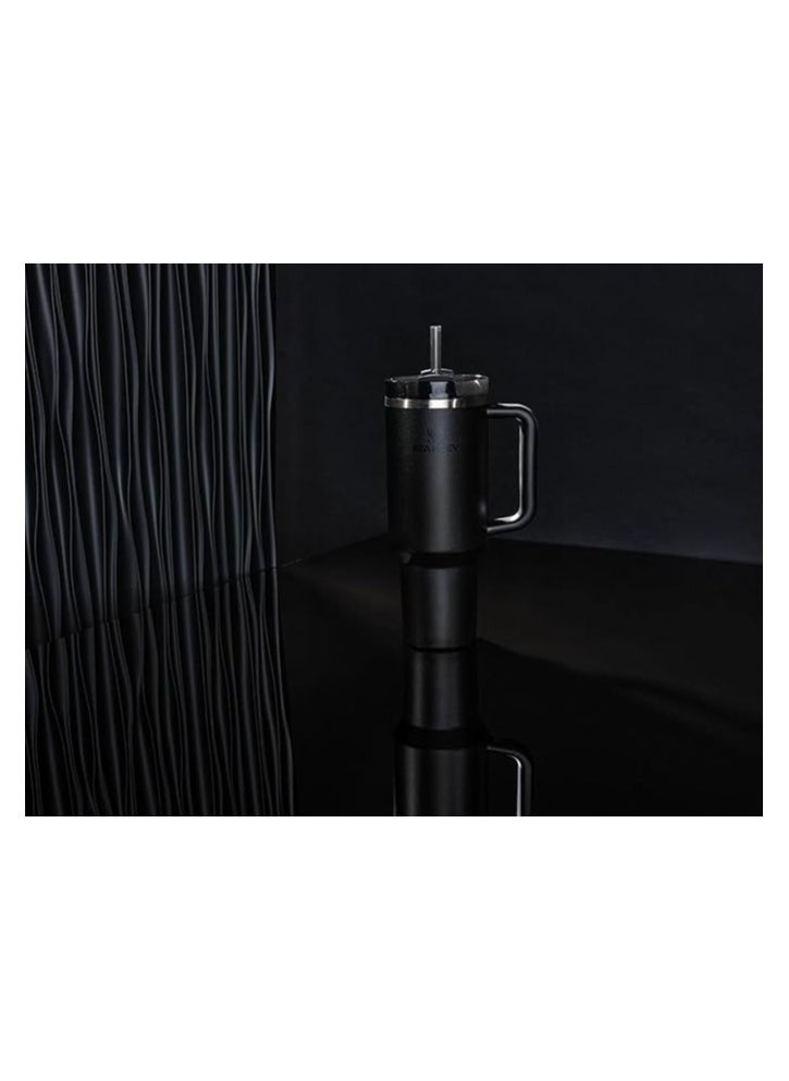 Stanley - Stanley Quencher H2.0 FlowState Stainless Steel Vacuum Insulated Tumbler, 1.18 L, with Lid and Straw (Black) - Image 1