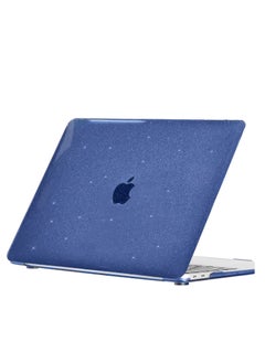 Glitter Case for MacBook Air 13.6 inch 2022 Release A2681 M2 Chip/2024 Release A3113 M3 Chip/2025 Release A3240 M4 Chip, Sparkly Blue Hard Shell Case for MacBook Air 13.6 with Touch ID, Sparkly Blue