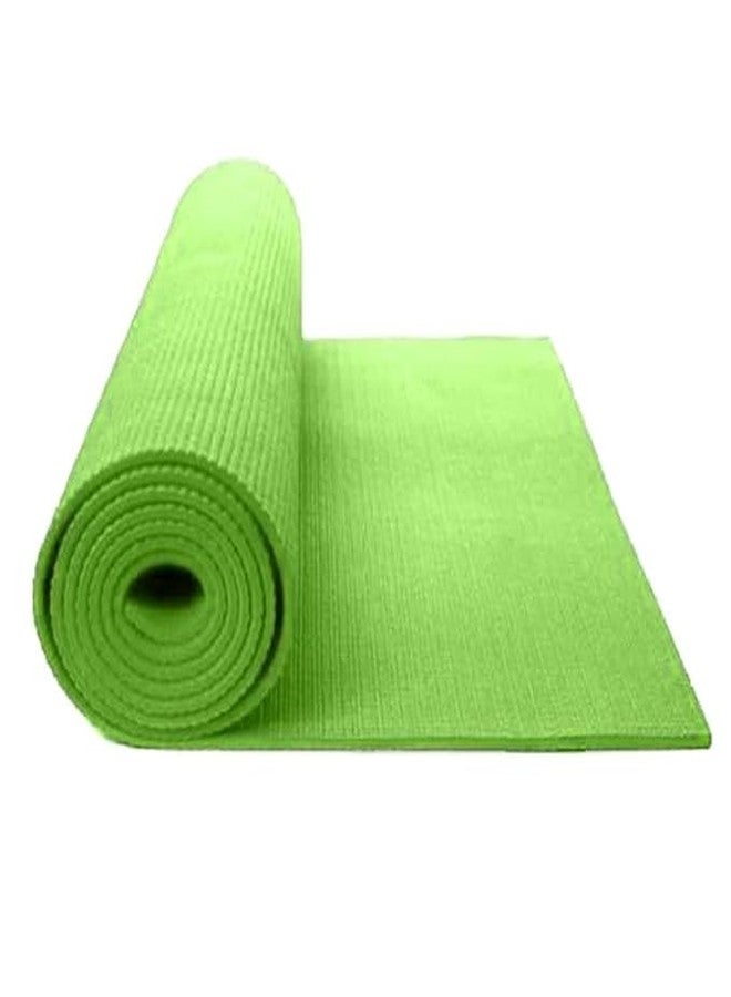 WARISI@ Yoga Mat for Man & Woman 6mm Eco Friendly Anti-Slip Tpe Yoga Mat Extra Thick,With Alignment Guide & (72x24 Inches) Home,Gym,Workout,Exercise Mat Women & Men- Without Carry Strap. (Parrot Green 6mm) - Image 2