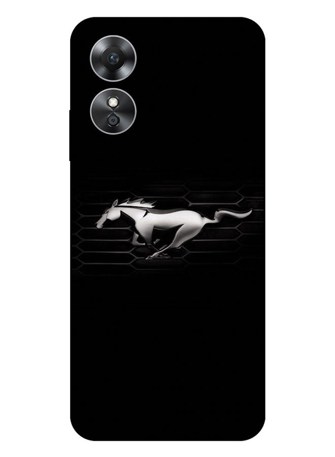EYE CATCH Printed Protective Case Cover For Oppo A17  -  Mustang Logo - Image 1