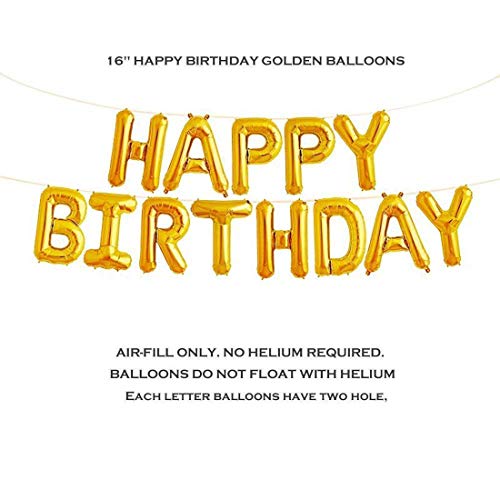 SOI Happy Birthday Letter with Star Foil Balloon and Silver Fringe Curtain Plus HD Metallic Balloons Decoration kit - Image 5
