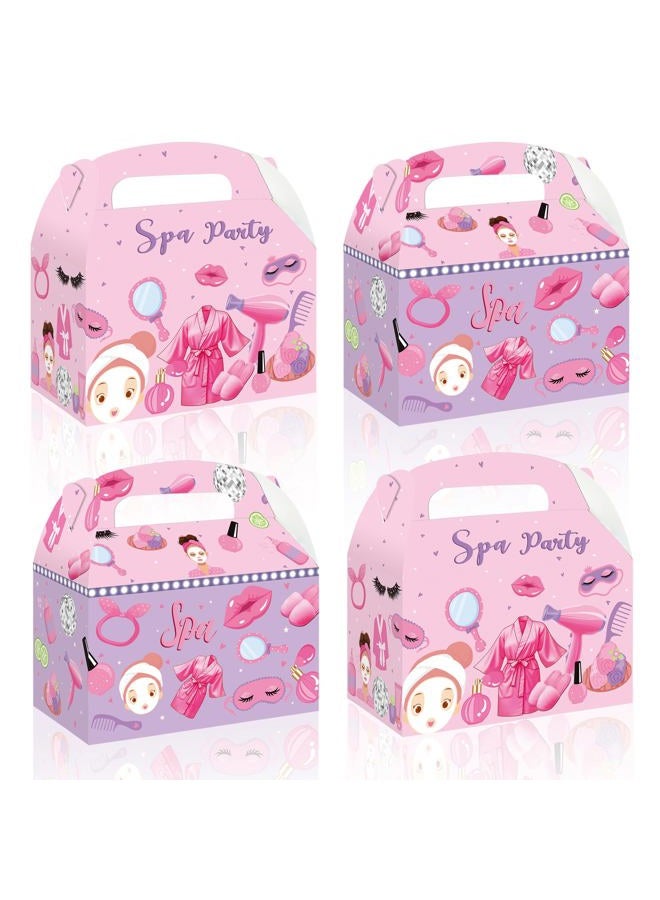 umoni Spa Favor Box Decorations 12PCS Spa Birthday Party Supplies Makeup Theme Gift Boxes Spa Treat Box for Girls Princess Slumber Party Decor - Image 1