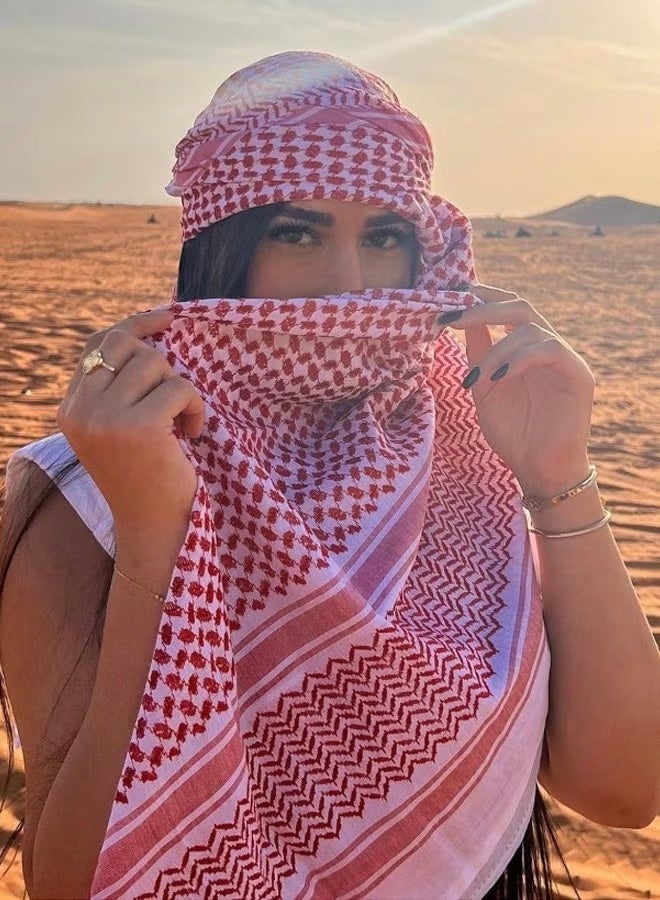 Arab Style Shemagh Wrap Keffiyeh Middle East Desert Scarf Men Scarves Neck Face Headwear Arabian - Image 1