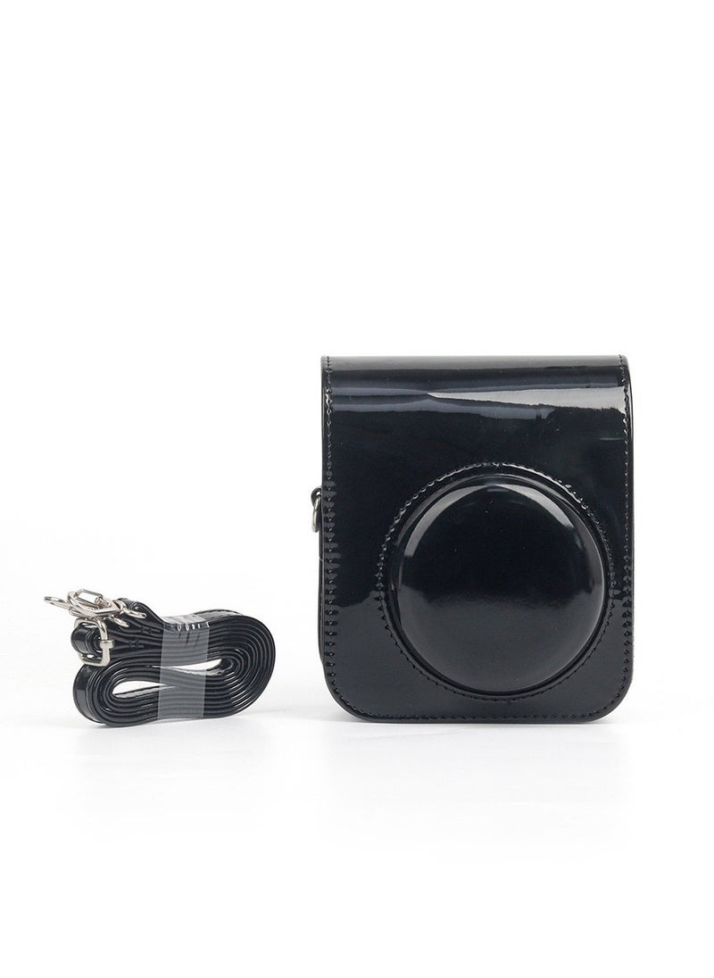 Generic Instant Mini 12 Camera Protective Case PU Leather Instant Camera Bag with Adjustable Strap & Detachable Top Cover for Instax Mini 12 Cameras  - Image 5