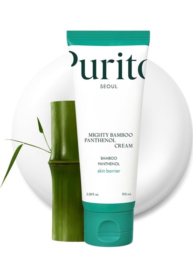 PURITO Panthenol Cream, Glow Skin, Skin Barrier Repair, for All Skin Types, Daily Face Moisturizer, Vegan & Cruelty-Free, Korean Skin Care, Glass skin, 3.38fl.oz / 100ml - Image 1