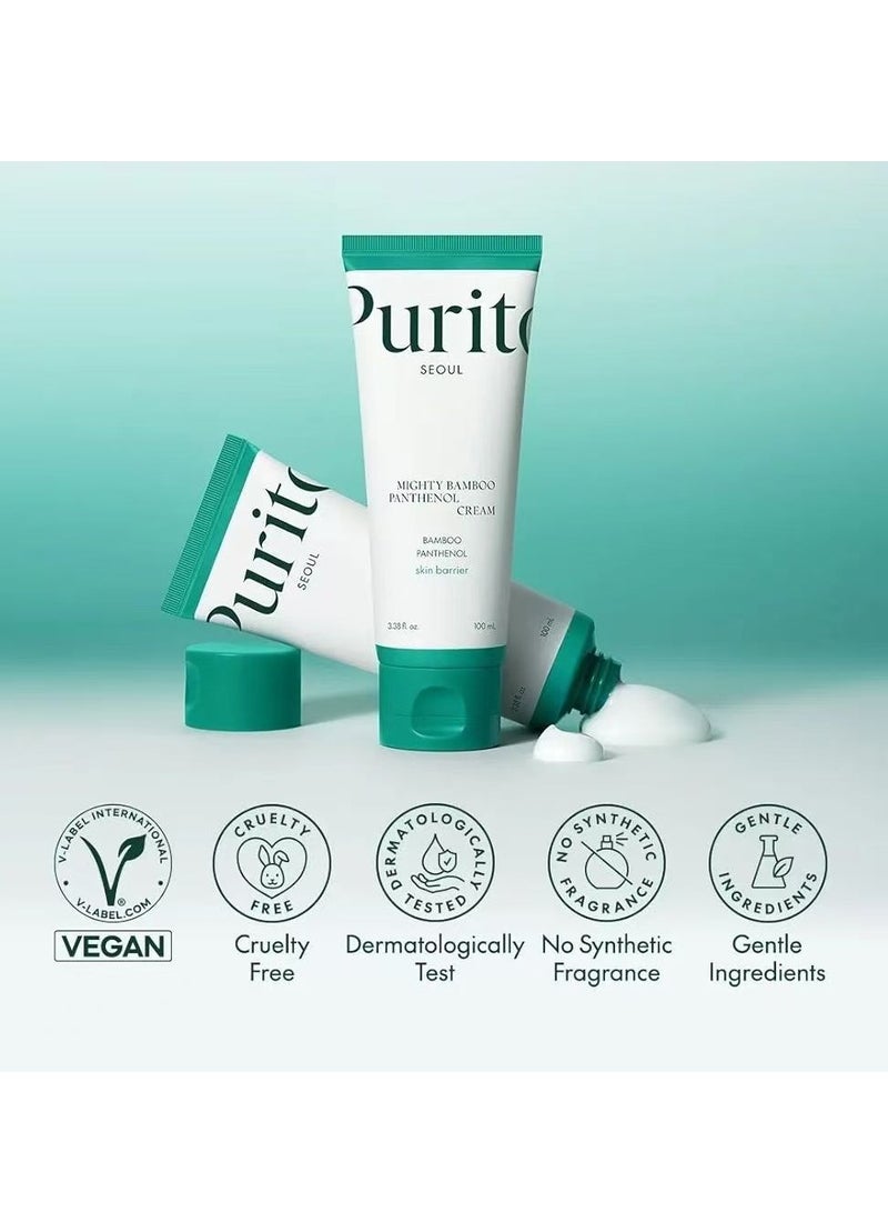 PURITO Panthenol Cream, Glow Skin, Skin Barrier Repair, for All Skin Types, Daily Face Moisturizer, Vegan & Cruelty-Free, Korean Skin Care, Glass skin, 3.38fl.oz / 100ml - Image 5