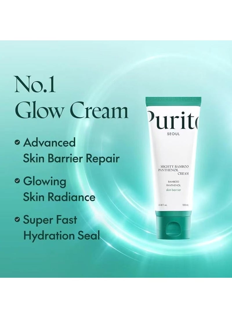 PURITO Panthenol Cream, Glow Skin, Skin Barrier Repair, for All Skin Types, Daily Face Moisturizer, Vegan & Cruelty-Free, Korean Skin Care, Glass skin, 3.38fl.oz / 100ml - Image 3